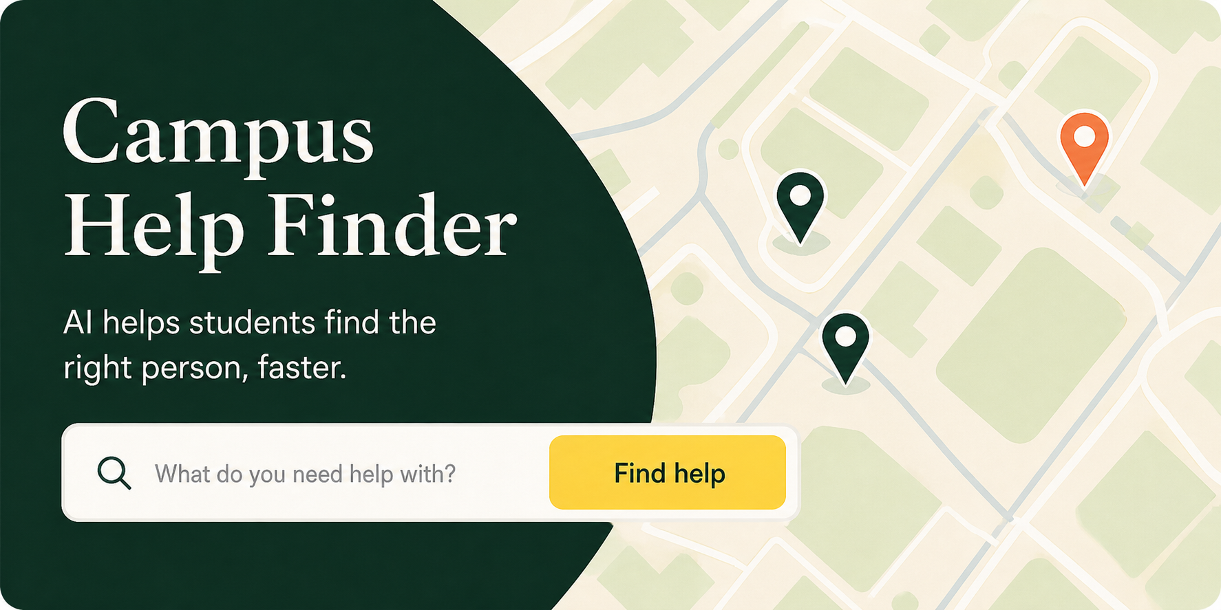 Campus Help Finder prototype preview